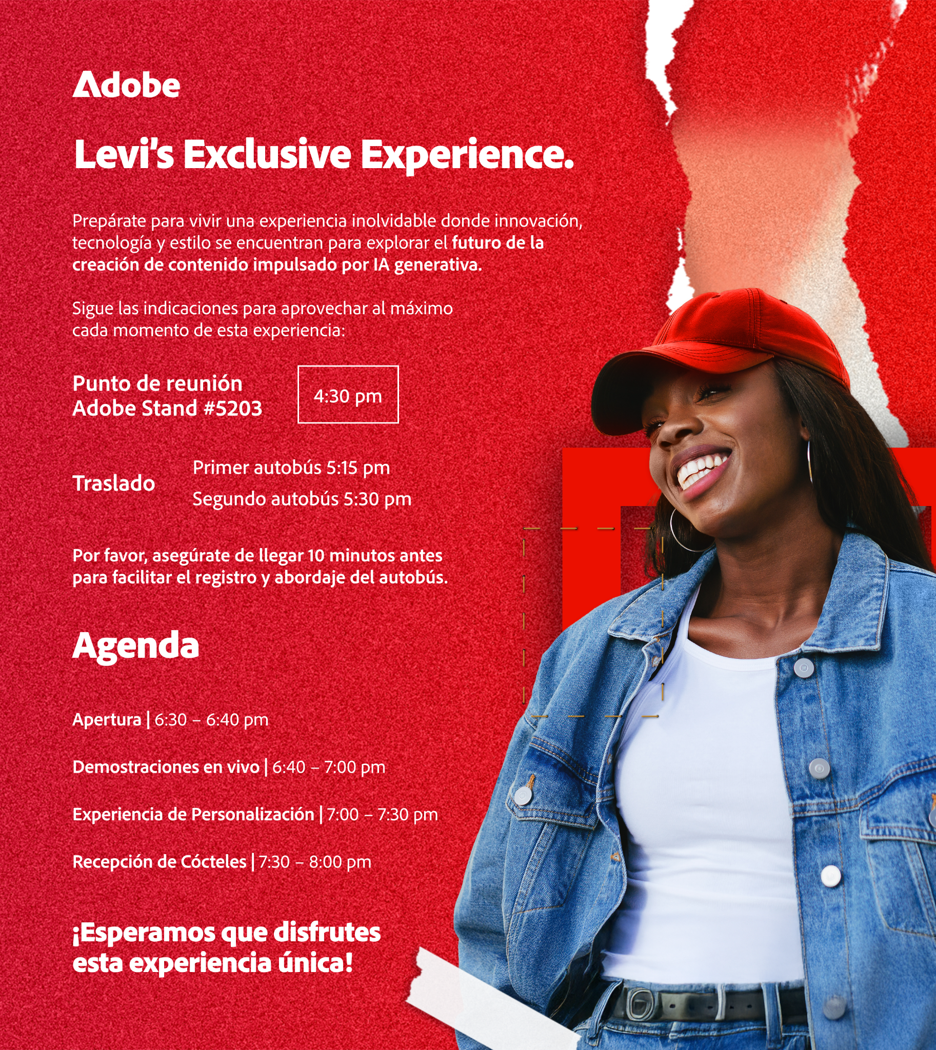 Adobe x Levi's invitation